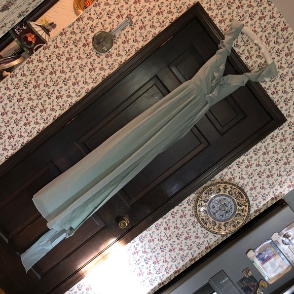 NEW Revelry Valerie Chiffon Faux Wrap Dress in Sage W12 - Picture 11 of 16